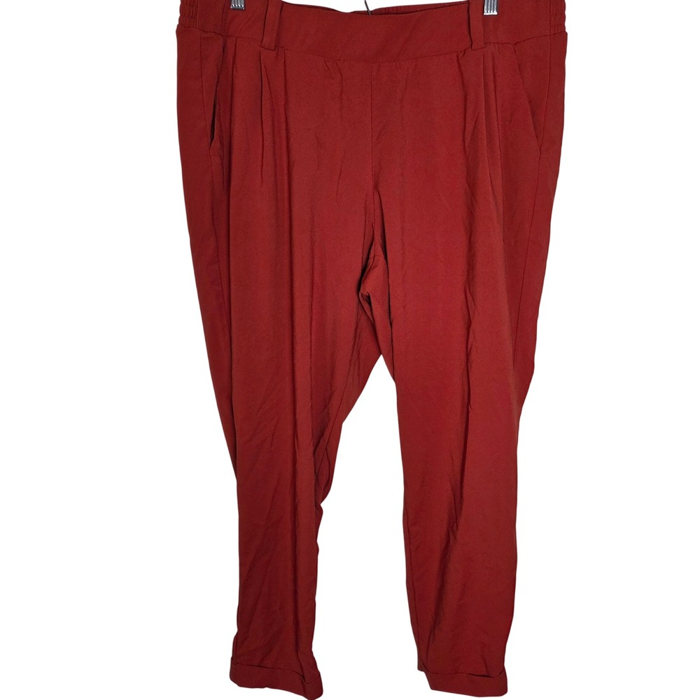 Torrid Pull On Ankle‎ Pants Elastic Waist Pleated Work Office Career